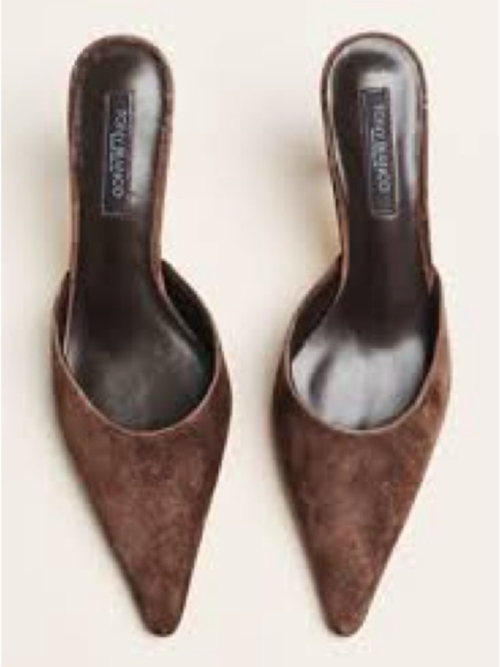 Tony Bianco Sicily Pointed Toe Mules
Espresso Suede